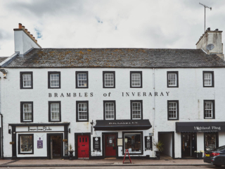 The exterior of Brambles of Inveraray Hotel in Scotland