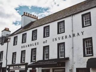 The exterior of Brambles of Inveraray Hotel in Scotland
