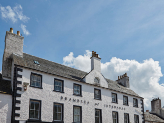 The exterior of Brambles of Inveraray Hotel in Scotland