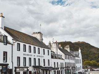 The exterior of Brambles of Inveraray Hotel in Scotland